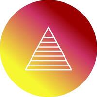 Pyramid Graph Icon Design vector