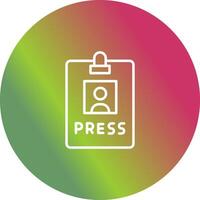 Press Pass Icon Design vector