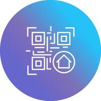 QR Code Menu Icon Design vector