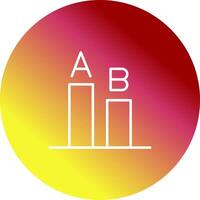 AB Testing Icon Design vector