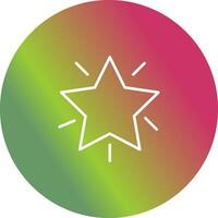 Glowing Star Icon Design vector