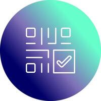 QR Code Checkout Icon Design vector