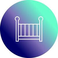 Nursery Cots Icon Design vector