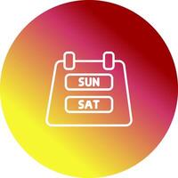 Weekend Getaway Icon Design vector