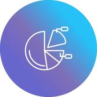 Pie Chart Icon Design vector