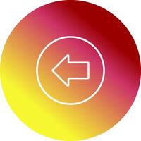 Left Arrow Icon Design vector