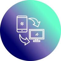 Synchronization Icon Design vector