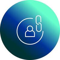 Contact Links Icon Design vector