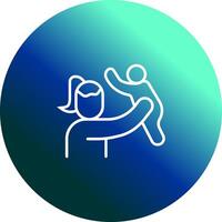 Mother and Son Icon Design vector