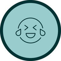 Face with Tears of Joy Icon Design vector