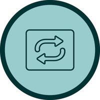 Repeat Button Icon Design vector