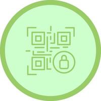 QR Code Encryption Icon Design vector