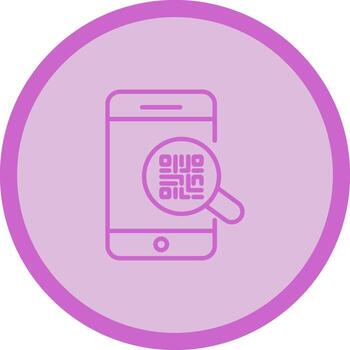qr código autenticación icono diseño vector