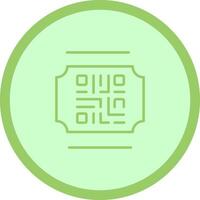QR Code Ticket Icon Design vector