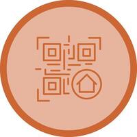 QR Code Menu Icon Design vector