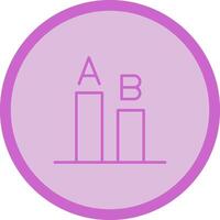 AB Testing Icon Design vector