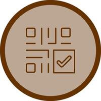 QR Code Checkout Icon Design vector