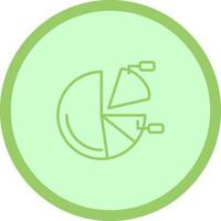 Pie Chart Icon Design vector