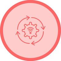 Automated Process Icon Design vector