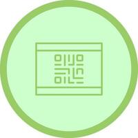 QR Code Business Card Icon Design vector