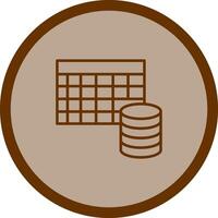 Table Data Icon Design vector