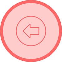 Left Arrow Icon Design vector