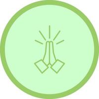 Folded Hands Icon Design vector
