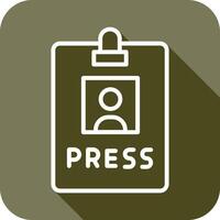 Press Pass Icon Design vector