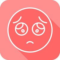 Pleading Face Icon Design vector
