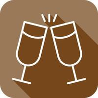 Wine Cheers Icon Design vector