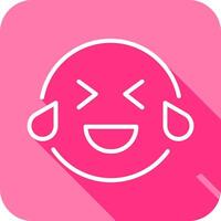 Face with Tears of Joy Icon Design vector