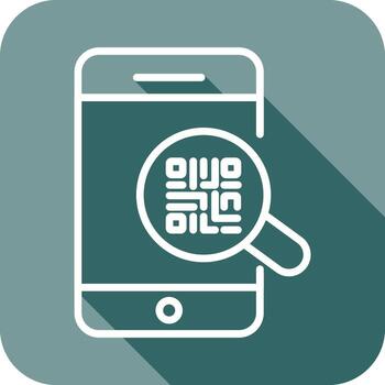 qr código autenticación icono diseño vector