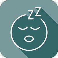 Sleeping Face Icon Design vector