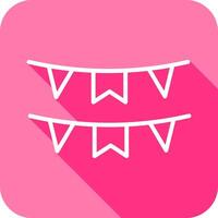 Bunting Flags Icon Design vector