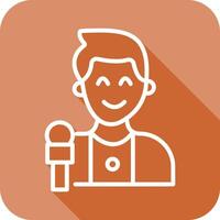 News Correspondent Icon Design vector