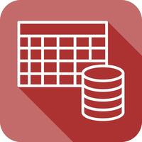 Table Data Icon Design vector