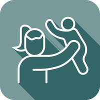 Mother and Son Icon Design vector