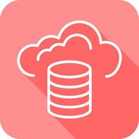 Cloud Database Icon Design vector