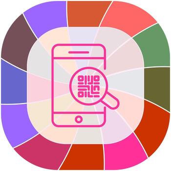 QR Code Authentication Icon Design vector