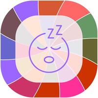 Sleeping Face Icon Design vector