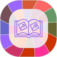 Memory Book Icon Design vector