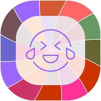 Face with Tears of Joy Icon Design vector