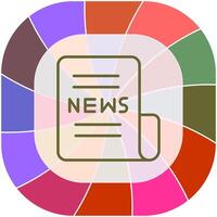 Newspaper Front Page Icon Design vector