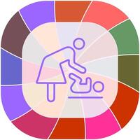 Changing Table Icon Design vector