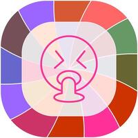 Face Vomiting Icon Design vector