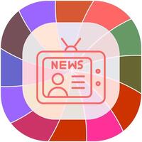 Newsreader Icon Design vector