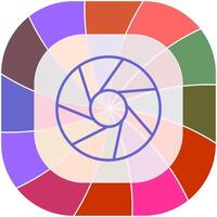 Aperture Artifacts Icon Design vector