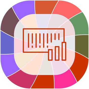 Barcode Analytics Icon Design vector