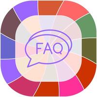 FAQ Section Icon Design vector