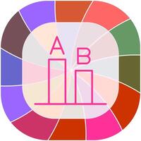 AB Testing Icon Design vector